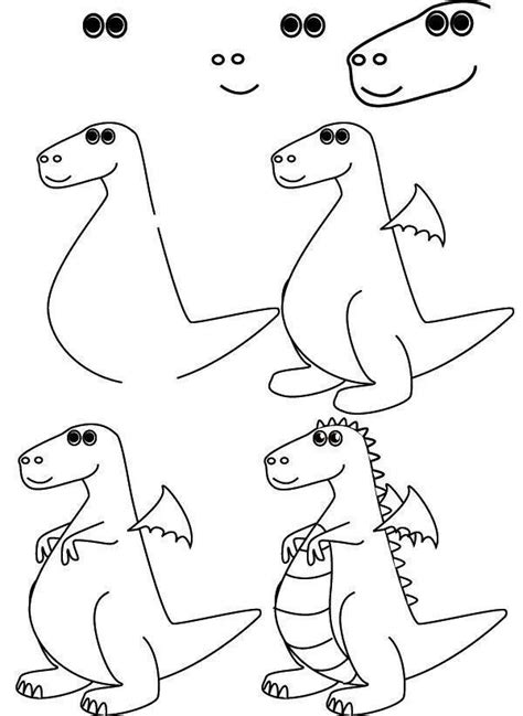 10 Dragon Dibujo Facil Ayayhome Dibujos De Colorear