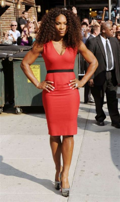Serena Williams In Red Dress 07 Gotceleb