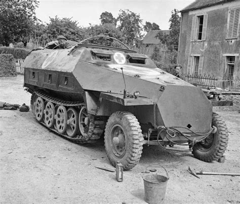 A Captured German Sdkfz 251 Ambulance Half Track 15 June 1944 Wwii