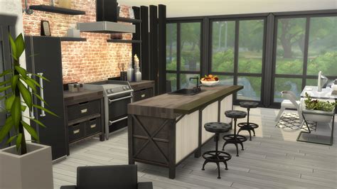 Ï Built My Industrial Dream Kitchen In Sims 4 Rthesims