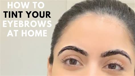 Tint Your Eyebrows At Home Easy And Quick Youtube