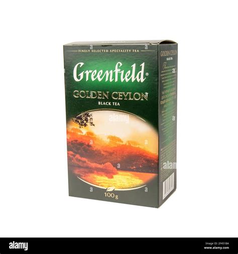 Krasnodar Russia March 9 2021 Green Hundred Gram Pack Of Ceylon