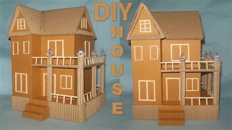 How To Make Cardboard House Diy Crafts Best Out Of Waste Youtube