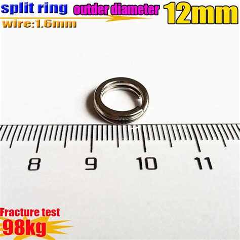 2019new Product Fishing Split Rings Sizewire16mm Outder Diameter12mm