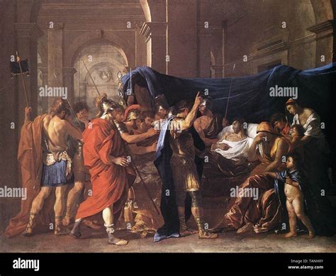 Nicolas Poussin Death Germanicus 1627 Stock Photo Alamy