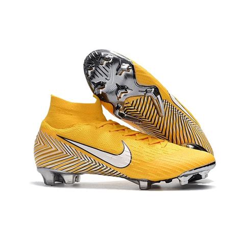 Nike Mercurial Superfly 6 Elite Fg Neymar World Cup Cleats Yellow White