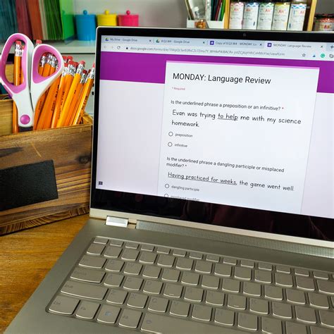 Digital Language Spiral Review: Google Forms - One Stop Teacher Shop