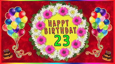 23th birthday images greetings cards for age 23 years