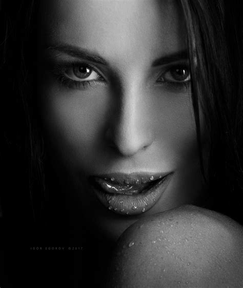 Wallpaper Dark Lips Tongues Igor Egorov Monochrome Face Portrait Women 1824x2160
