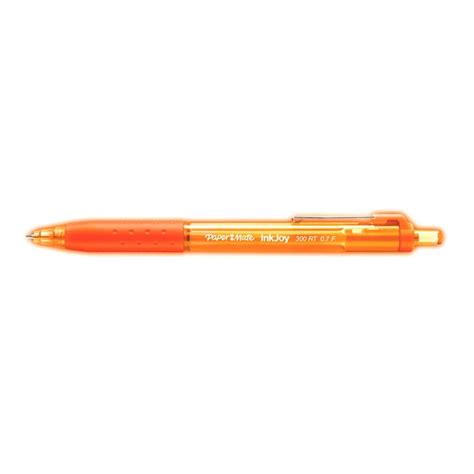 Paper Mate Inkjoy Orange Ballpoint Pen 300 Rt Retractable Medium Point