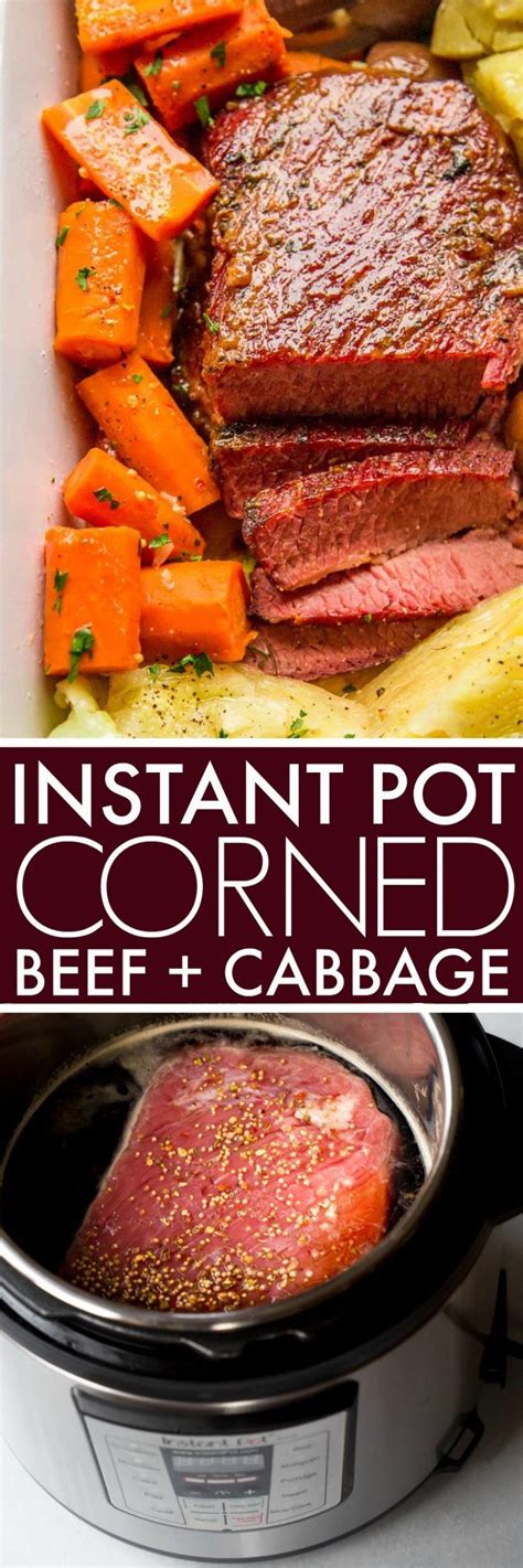 Add the corned beef, chicken stock, and garlic to the pot. Instant Pot Corned Beef & Cabbage is made with the help of your electric pressure cooker and ...