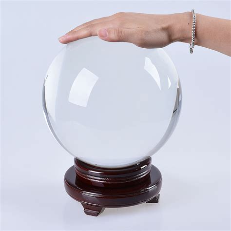 Longwin 200mm 787 Clear Quartz Crystal Ball Sphere Free Stand Venue