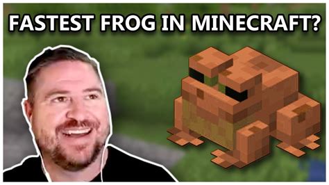 The Fastest Frog In Minecraft Youtube