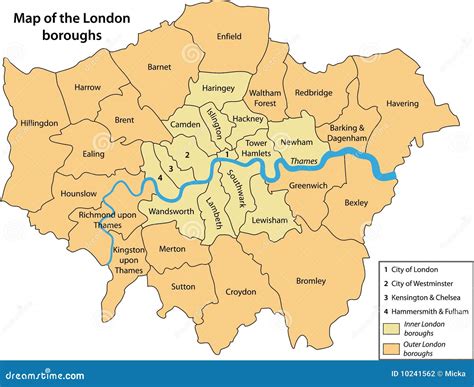 Map London Boroughs Boundaries Map Of Counties Around London