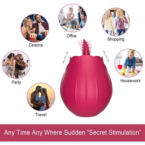 Clit Licking Tongue Dildo Vibrator G Spot Sucking Blossom Massager Sex Toy Women Ebay