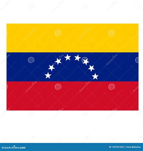 Bandera Con La Bandera De Venezuela Stock De Ilustración Ilustración