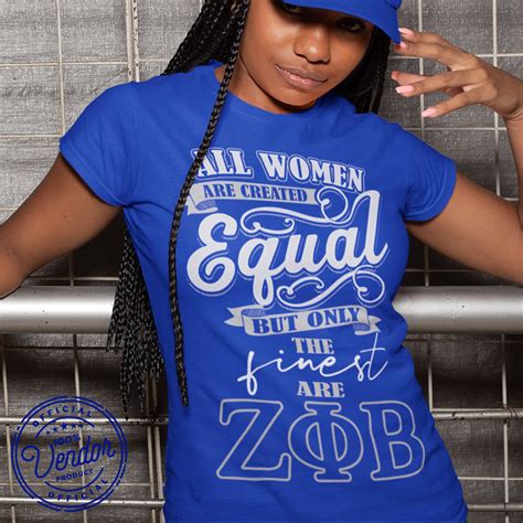 Zeta Phi Beta Sorority Ts T Shirts All Women Are Etsy