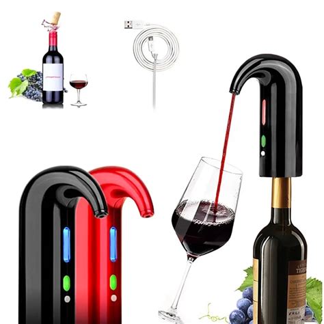 One Touch Electric Wine Aerator Quick Aerating Awakening Wine Decanter Dispenser Pump Automatic