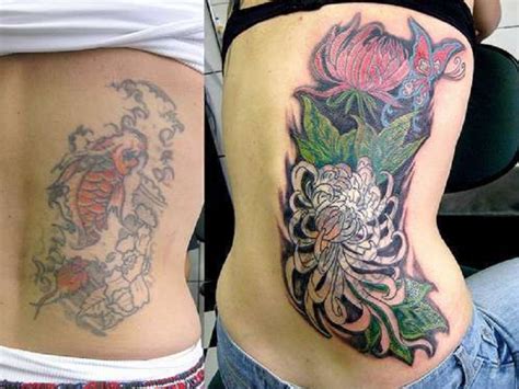 Generally, the cover up tattoo will be, obviously, larger than the original tattoo. Side Back Tribal Cover Up Tattoo Designs - Inofashionstyle.com