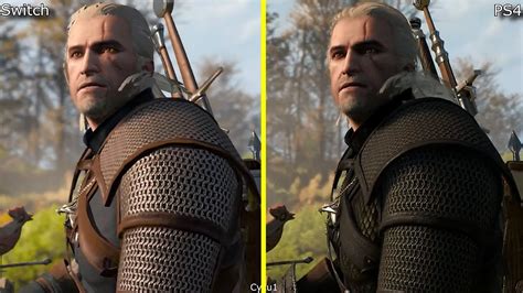 Check Out This Comparison Between The Witcher 3 On Switch And Ps4
