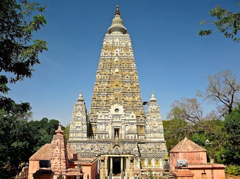 Five Mahabodhi Temple Complex At Bodh Gaya India