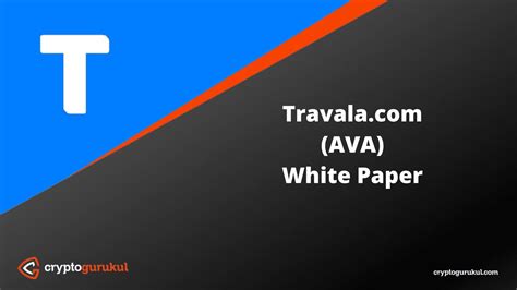 Travala Com Ava White Paper Crypto Gurukul