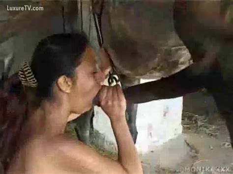 Thirsty Whore Eating Wang Of Horse Xxx Femefun