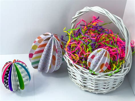 Easy Easter Egg Paper Craft For Kids Color Me Crafty