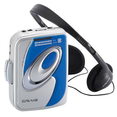 Craig Personal AM/FM Stereo Radio/Cassette Player with Headphones