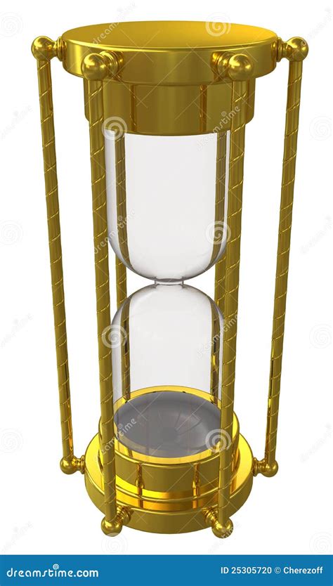 Gold Hourglass Stock Illustration Illustration Of Motion 25305720