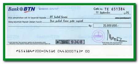 Contoh sertifikat deposito bank bca. Contoh Gambar Cek Bilyet Giro Lengkap | Kumpulan Gambar ...