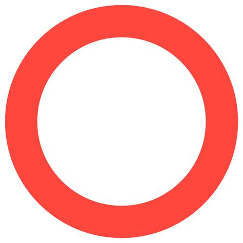 Hollow Red Circle Emoji Clipart Free Download Transparent Png Creazilla