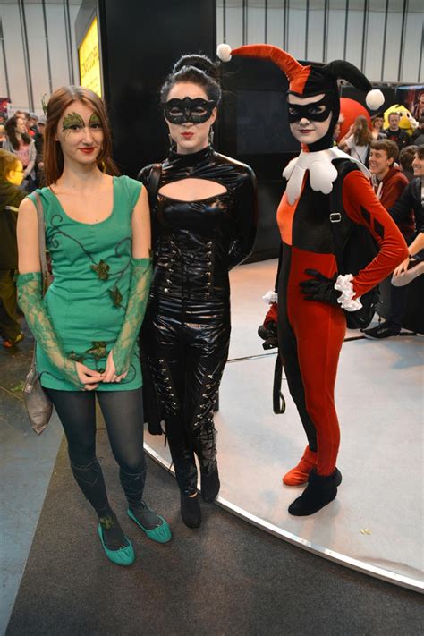 Poison Ivy Catwoman And Harley Quinn Cosplay By Masimage On Deviantart