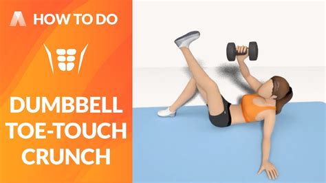 How To Do：dumbbell Toe Touch Crunch Youtube