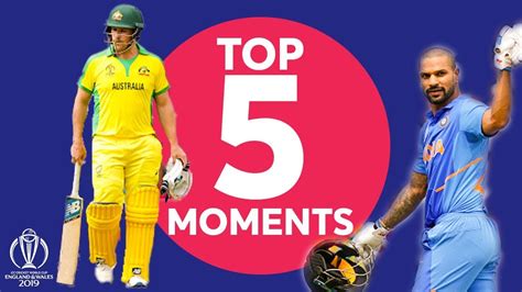 Dhoni Dhawan Stoinis India Vs Australia Top 5 Moments Icc