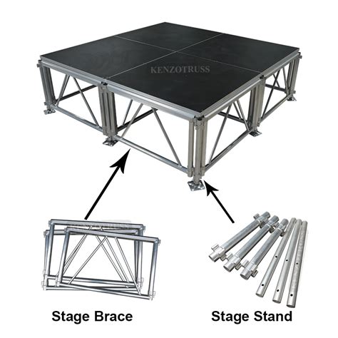 Aluminum Frame Mobile Stages Portable Outdoor Event Stage Platform
