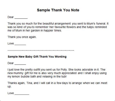 Maybe you would like to learn more about one of these? FREE 9+ Sample Thank You Note Templates in MS Word | PDF