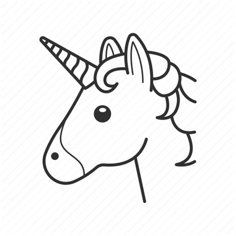 Unicorn Face Coloring Pages For Kids Coloring Page Free Animal