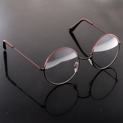 Mens Round Eyeglass Frames Vintage Metal Eyeglasses Full Frames Metal