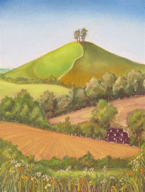 Across The Fields To Colmers Hill Hilary Buckley Dorset Artist
