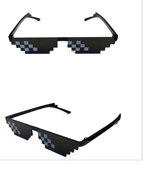 Pixelated Sunglasses Men Women Brand Thug Life Party Eyeglasses Mosaic Vintage Eyewear Buy