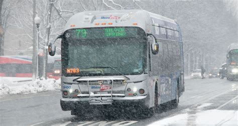 Bus Snow Service Wmata