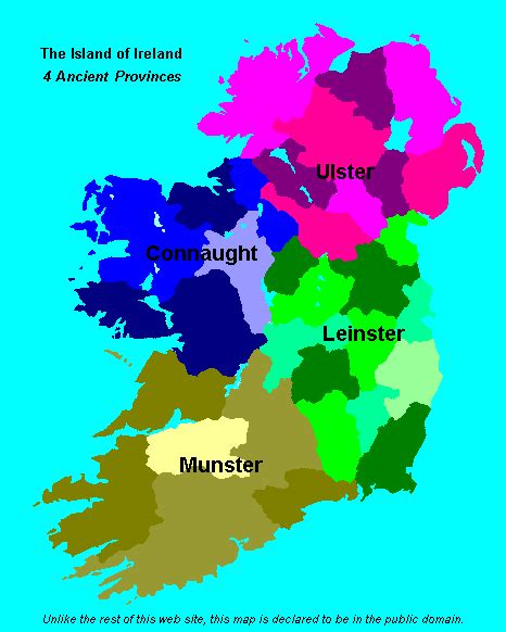 Counties And Provinces Of Ireland