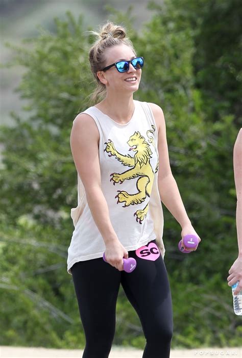 Kaley Cuoco And Ryan Sweeting Kiss During Workout Pictures Popsugar Celebrity Photo 3