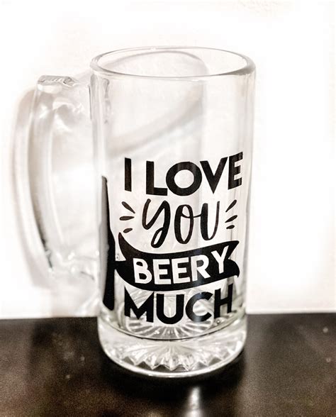 Personalized Beer Mug Valentine T 265 Personalized Water Etsy