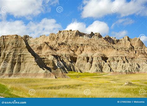 Badlands Prairie Stock Photo Image Of Landscape Butte 27002366