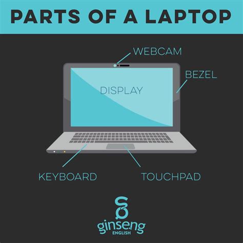 Parts Of A Laptop Ginseng English Learn English