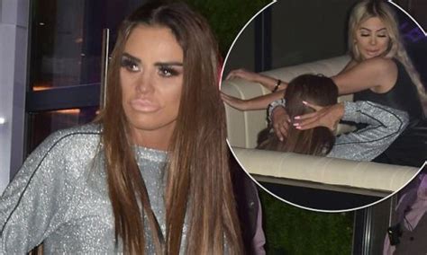 katie price 41 appears worse for wear on another wild night out with chloe ferry 24 as