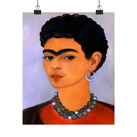 Frida Kahlo Autorretrato Con Pelo Rizado Home Wall Etsy