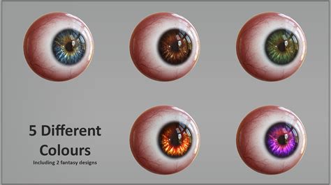 Artstation Game Ready Realistic Eyes Game Assets